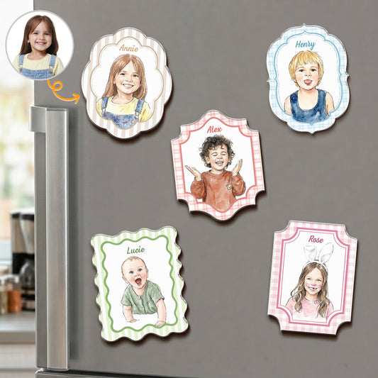 Custom-Kid-Photo-Watercolor-Gifts-For-Son-Daughter-Grandkids-Personalized-Magnet-1