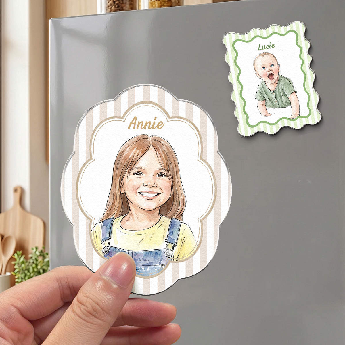 Custom-Kid-Photo-Watercolor-Gifts-For-Son-Daughter-Grandkids-Personalized-Magnet-5