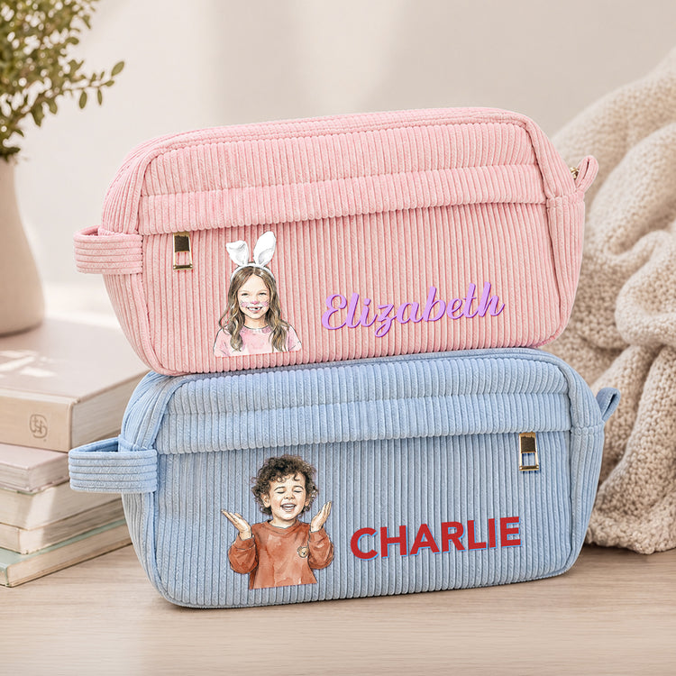 Custom-Kid-Photo-Watercolor-&-Name-Back-To-School-Gifts-For-Son-Daughter-Grandkids-Personalized-Pencil-Case-5