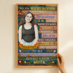 Custom-Latina-Watercolor-Photo-Inspirational-Gift-For-Her-Personalized-Poster
