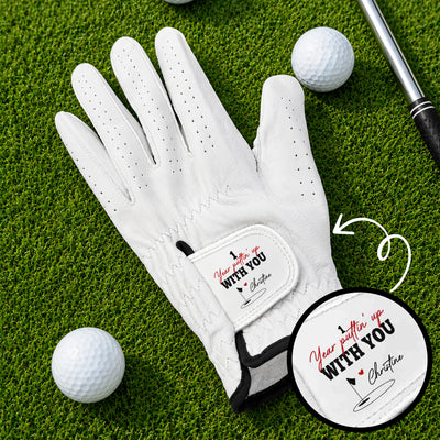 Custom Love Message Golf Gift, Anniversary Golf Gift For Him, Husband, Wife - Personalized Golf Glove