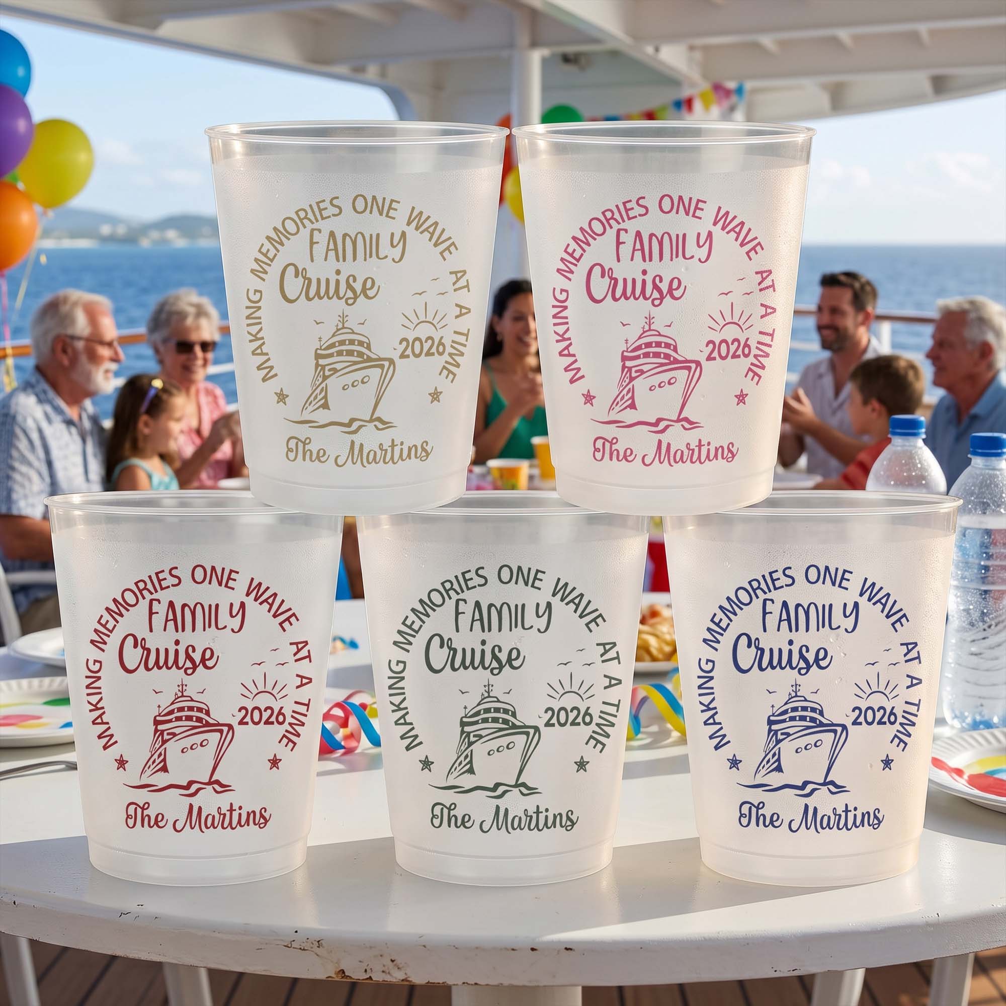 Custom-Making-Memories-One-Wave-At-A-Time-Family-Cruise-Crusing-Trip,-Friend-Trip-Personalized-Cups-2