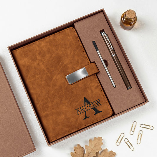 Custom-Monogram-Initial-Name-For-Her,-Him-Personalized-Notebook-Set-1