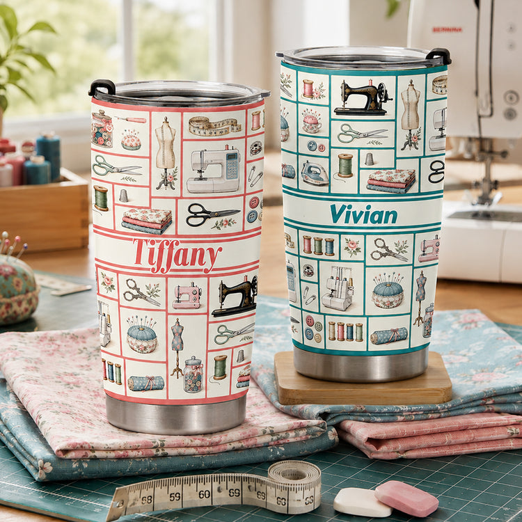 Custom-Monogram,-Name-Gift-For-Sewing-Lover,-Tailors-Personalized-Tumbler-1