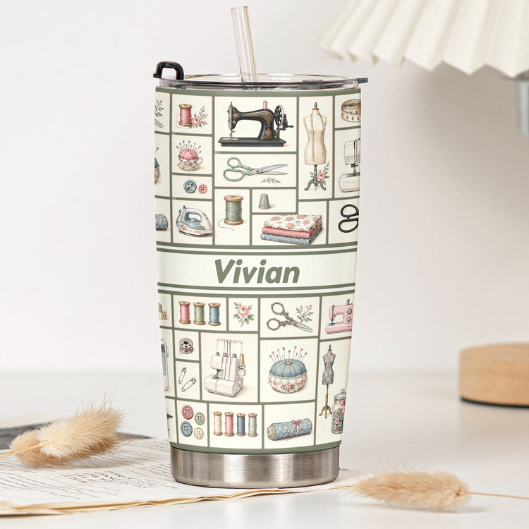Custom-Monogram,-Name-Gift-For-Sewing-Lover,-Tailors-Personalized-Tumbler-5