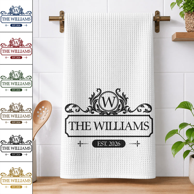 Custom-Monogram-New-House-Gift-For-Couple-Personalized-Kitchen-Towel-1