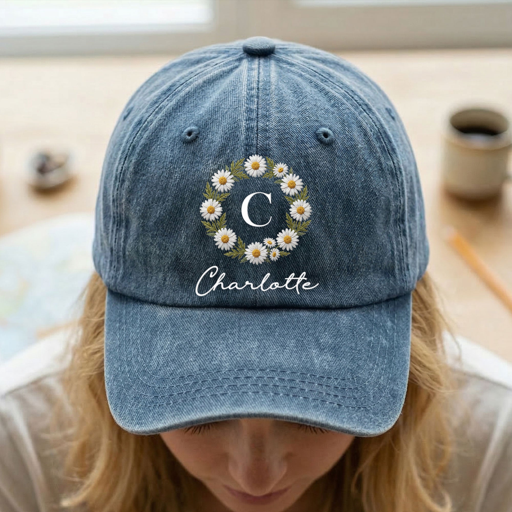 Custom-Name-And-Birth-Flower-Faux-Pattern-Personalized-Cap-2