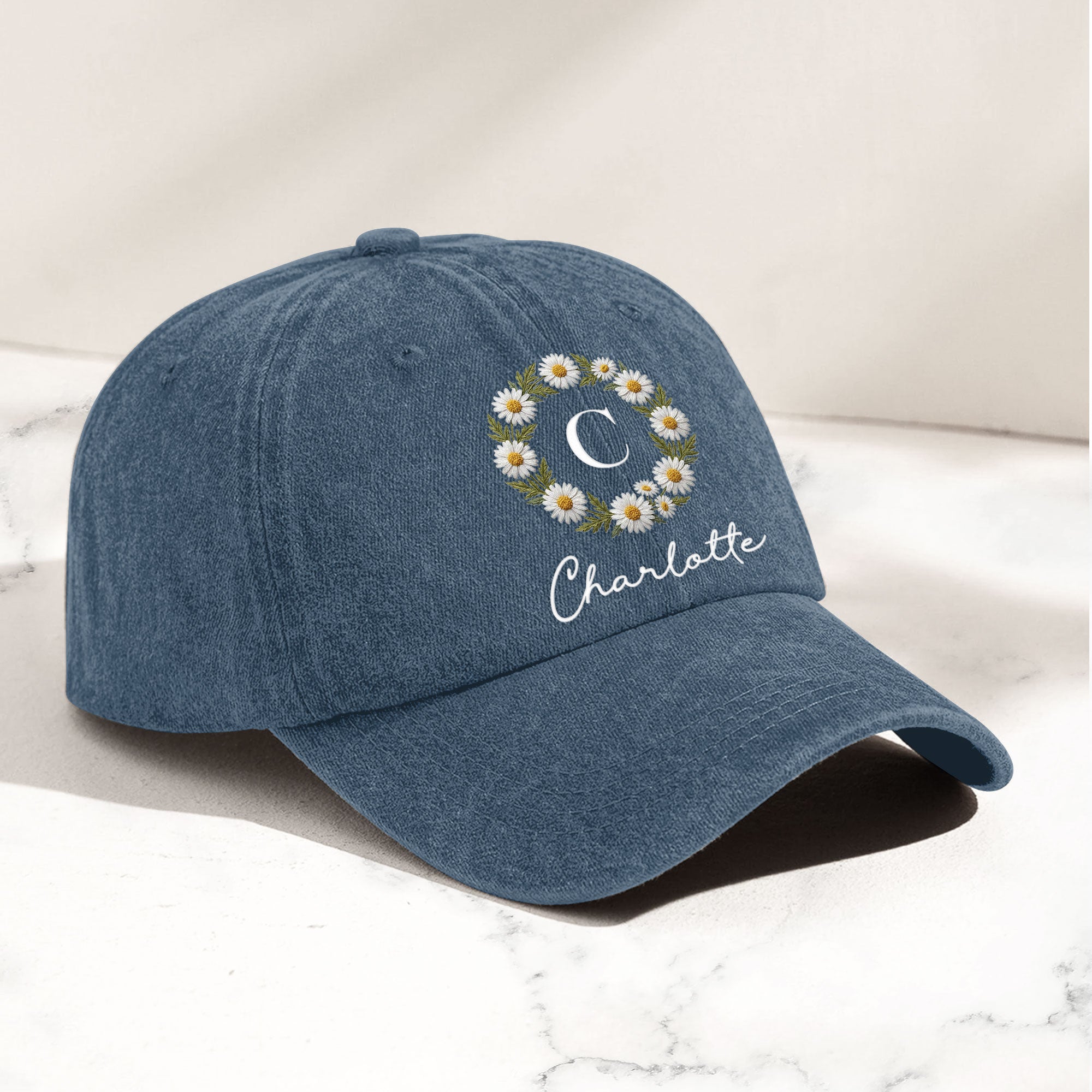 Custom-Name-And-Birth-Flower-Faux-Pattern-Personalized-Cap-3