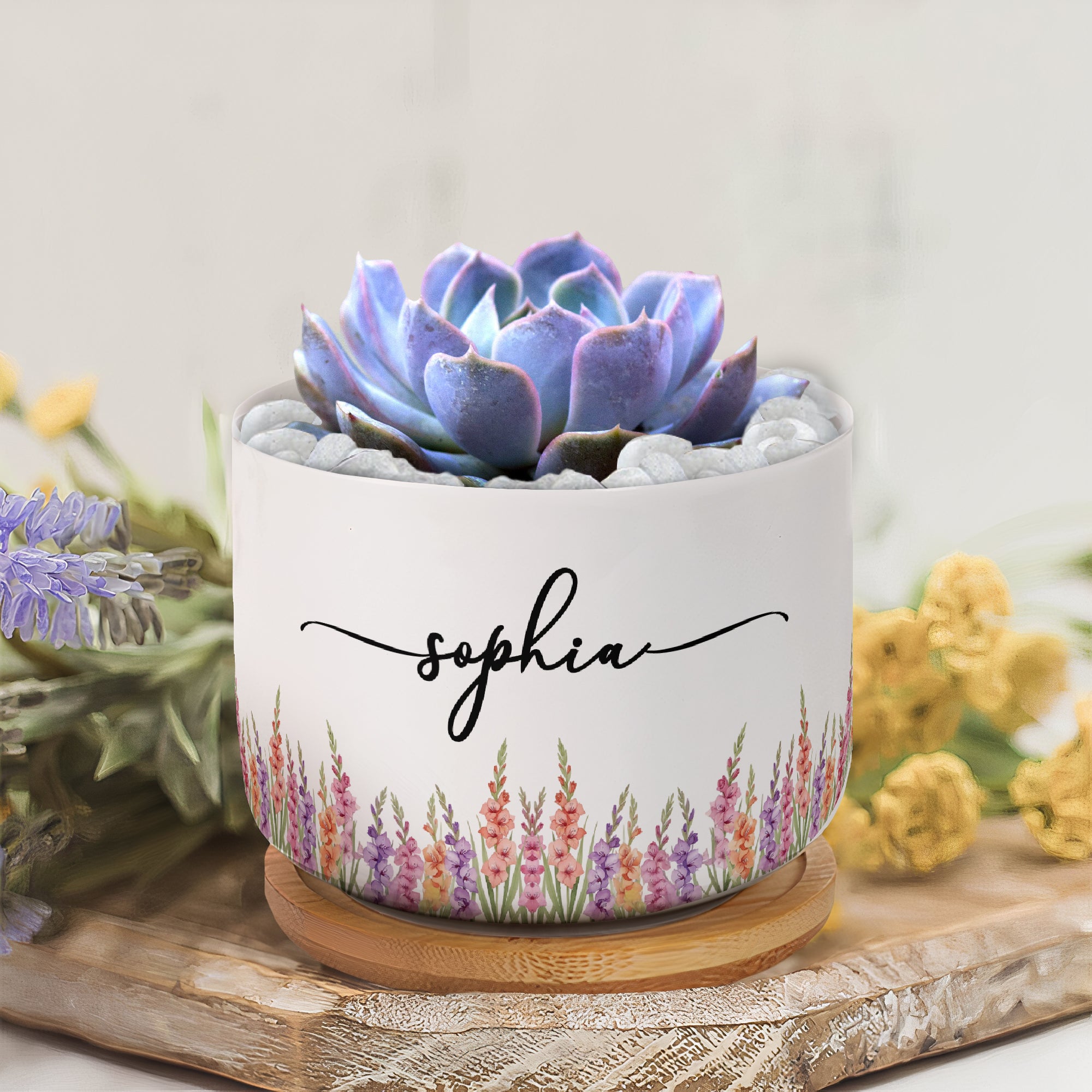 Custom-Name-&-Birth-Flower-Birthday-Gift-For-Her,-Sisters,-Daughter,-Friends,-Coworkers-Personalized-Plant-Pot-4