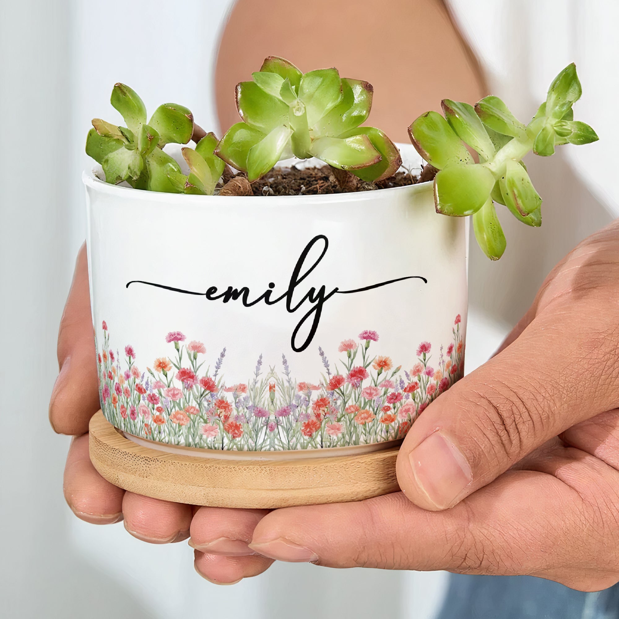 Custom-Name-&-Birth-Flower-Birthday-Gift-For-Her,-Sisters,-Daughter,-Friends,-Coworkers-Personalized-Plant-Pot-6