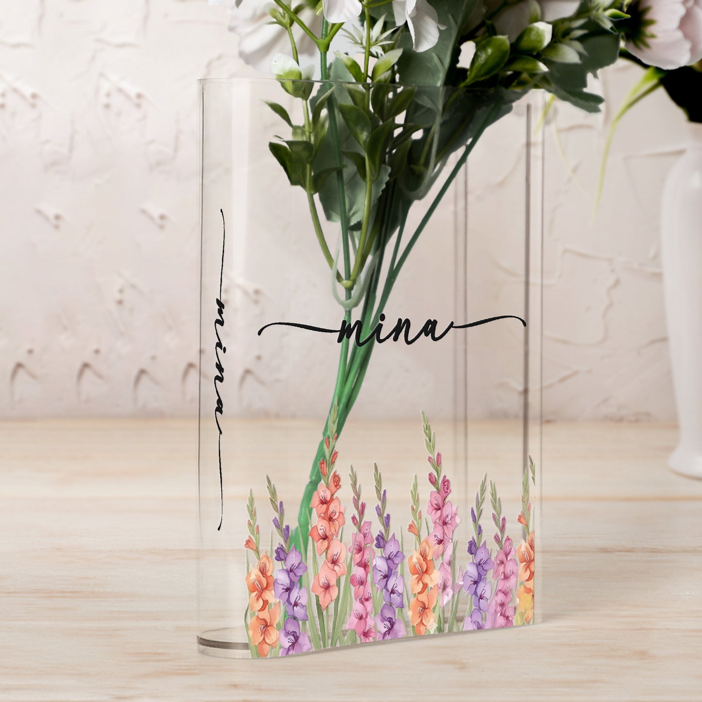 Custom-Name-&-Birth-Flower-Birthday-Gift-For-Her,-Sisters,-Daughter,-Friends-Personalized-Vase-3