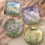 Custom-Name-&-Birth-Flower,-Faux-Oil-Pastel-Texture-Gift-For-Girl,-Besties,-Her-Personalized-Jewelry-Dish-1