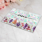 Custom-Name-&-Birth-Flower-Faux-Pressed-Flower-Personalized-Cutting-Board-3