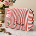 Custom-Name-&-Birth-Flower-For-Coworkers,-Teachers,-Friends,-Boss-Personalized-Makeup-Bag-2
