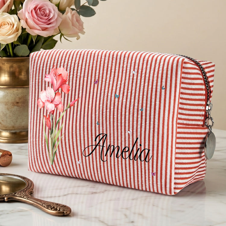 Custom-Name-&-Birth-Flower-For-Coworkers,-Teachers,-Friends,-Boss-Personalized-Makeup-Bag-2