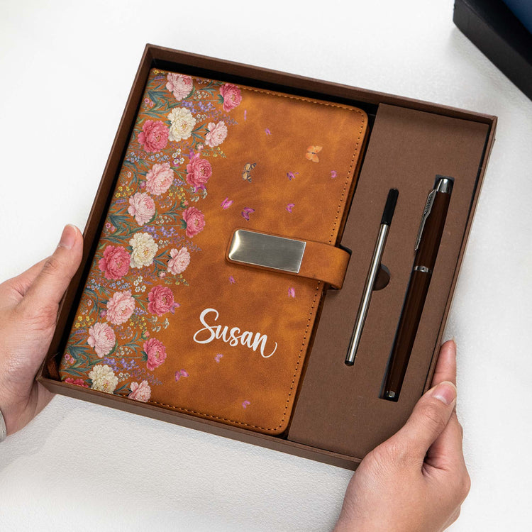 Custom-Name-&-Birth-Flower-For-Her,-Coworkers,-Daughter,-Friends-Personalized-Notebook-Set-5