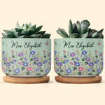 Custom-Name-&-Birth-Flower-For-Her,-Coworkers,-Daughter,-Friends-Personalized-Plant-Pot-2