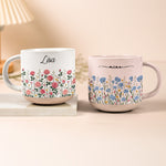 Custom-Name-&-Birth-Flower-For-Her,-Coworkers,-Daughter,-Friends-Pottery-Cup-Personalized-Mug-2