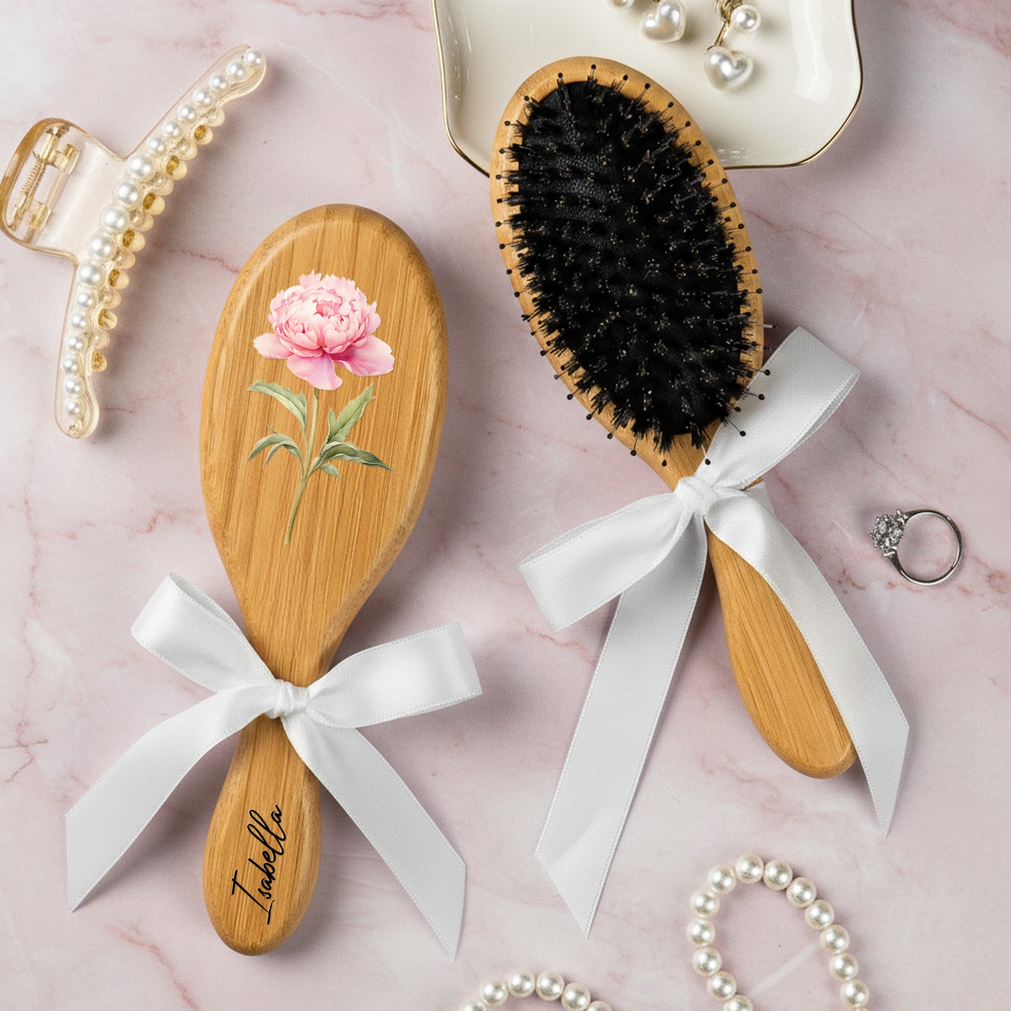 Custom-Name-&-Birth-Flower-For-Her-Daughter-Sister-Thank-You-Gift-Personalized-Hair-Brush-3