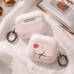 Custom-Name-&-Birth-Flower-For-Her,-Friend,-Coworker-Personalized-Protective-Case-For-AirPods-7