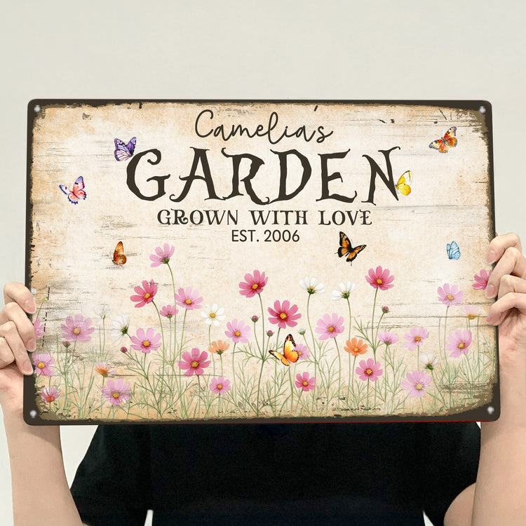 Custom-Name-&-Birth-Flower-Garden-Welcome-Sign-For-Her,-Mom,-Grandma-Personalized-Metal-Sign-3