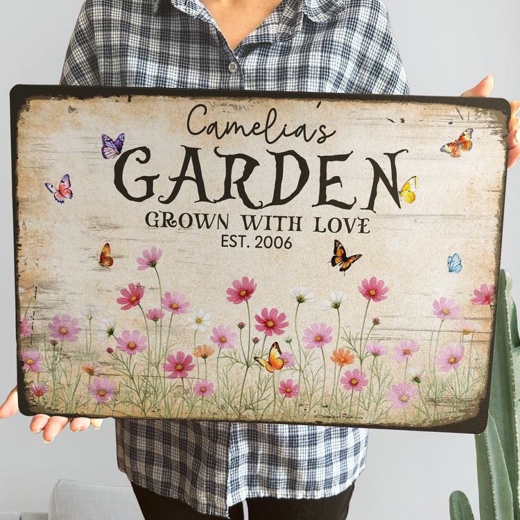 Custom-Name-&-Birth-Flower-Garden-Welcome-Sign-For-Her,-Mom,-Grandma-Personalized-Metal-Sign-4