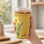 Custom-Name-&-Birth-Flower-Gift-For-Her-Friends-Coworkers-Personalized-Iced-Coffee-Sleeve-4