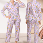 Custom-Name-&-Birth-Flower-Gifts-For-Her-Friends-Sisters-Daughters-Kids-Grandkids-Personalized-Pajamas-2
