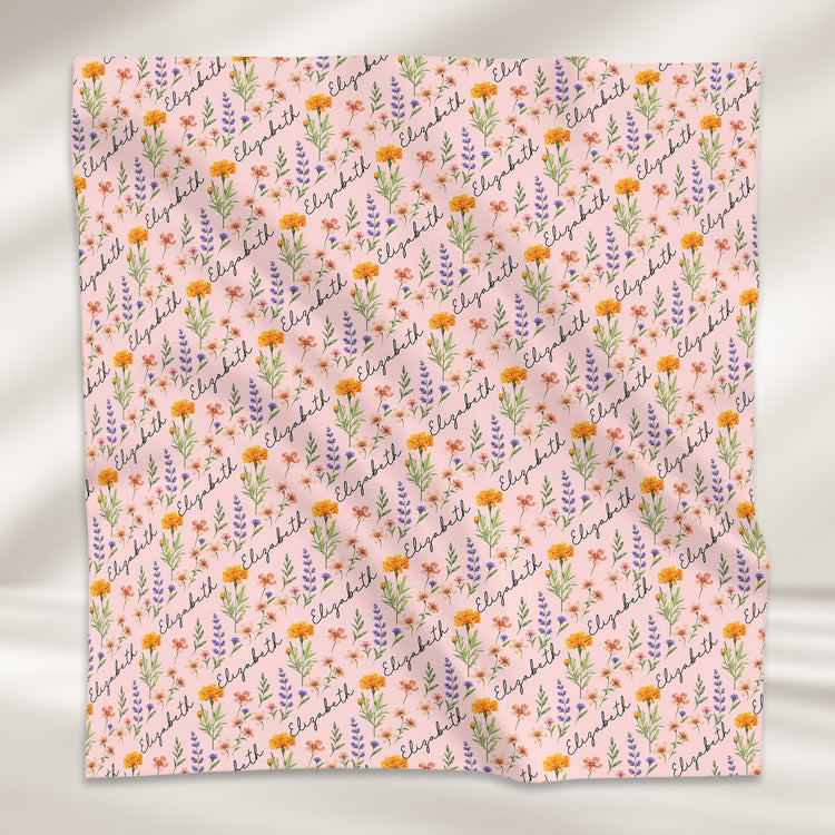 Custom-Name-&-Birth-Flower-Gifts-For-Her-Sister-BFF-Personalized-Satin-Scarf-4