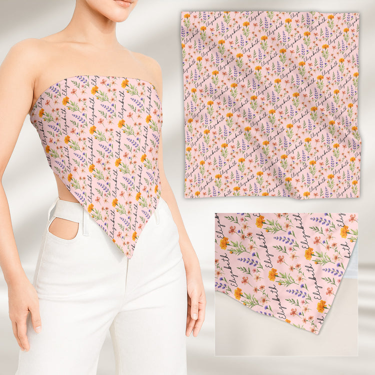 Custom-Name-&-Birth-Flower-Gifts-For-Her-Sister-BFF-Personalized-Satin-Scarf-9