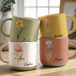 Custom-Name-&-Birth-Flower-Minimalism-Style-Watercolor-Gifts-For-Women-Personalized-Mug-1