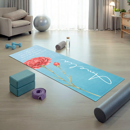 Custom-Name,-Birth-Flower-Personalized-Yoga-Mat-3