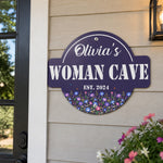 Custom-Name,-Birth-Flower-She-Shed,-Woman-Cave-Personalized-Metal-Sign-3