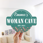 Custom-Name,-Birth-Flower-She-Shed,-Woman-Cave-Personalized-Metal-Sign-6