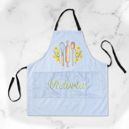 Custom-Name-&-Birth-Flower-Striped-Pattern-Personalized-Apron-4