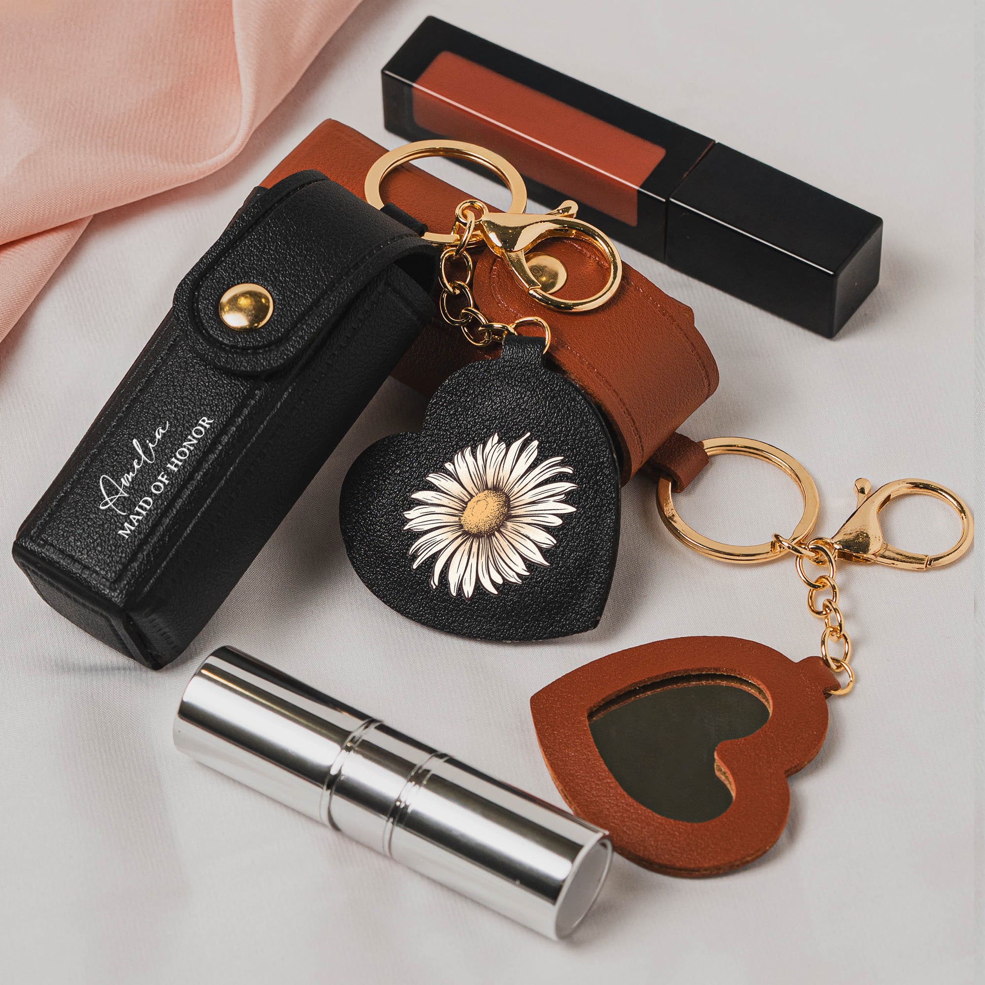 Custom-Name-&-Birth-Flower-Ver-2-Wedding-Gifts-For-Bridesmaid-Lipstick-Case-With-Mirror-Personalized-Keychain3