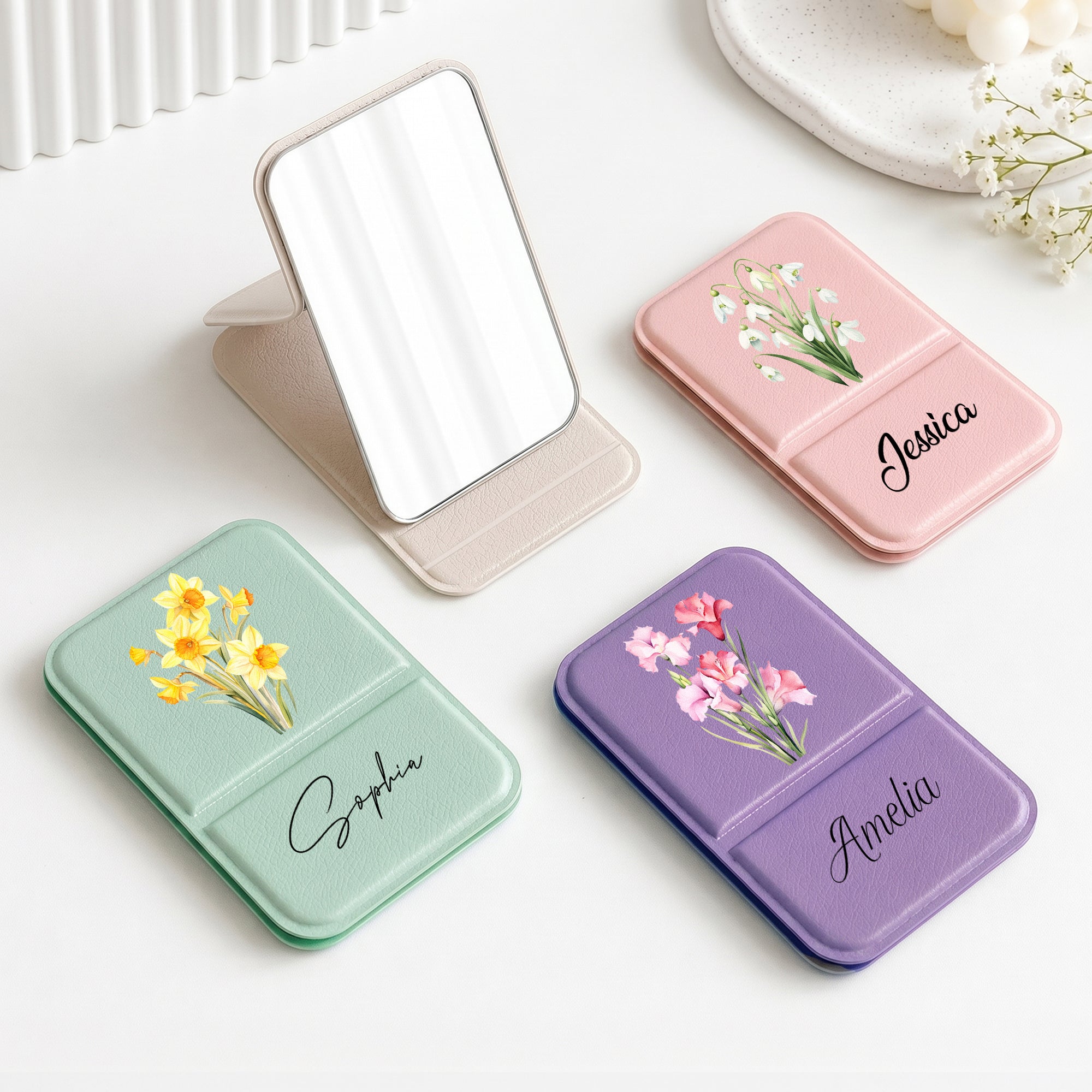 Custom-Name-&-Birth-Flower-Wedding-Gift-For-Bridesmaid-Gift-For-Friends-Sisters-Ver-2-Personalized-Mirror-2