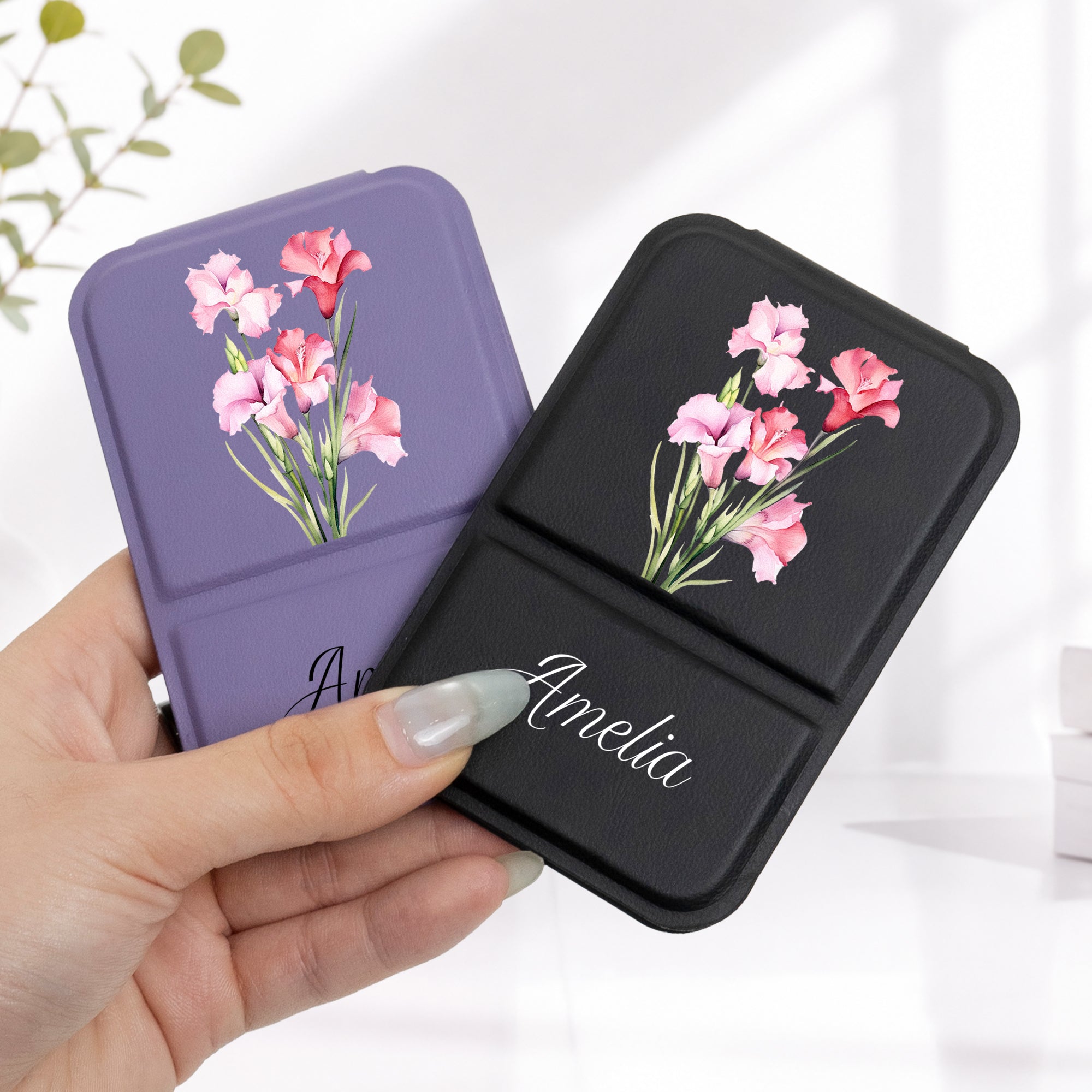 Custom-Name-&-Birth-Flower-Wedding-Gift-For-Bridesmaid-Gift-For-Friends-Sisters-Ver-2-Personalized-Mirror-5