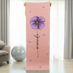 Custom-Name-Birth-Flower-Yoga-Mat,-Gift-For-Yoga-Lover-Personalized-Yoga-Mat