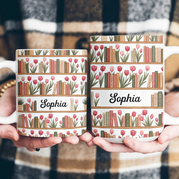Custom-Name-&-Birth-Flowers-Book-Lovers-Gifts-For-Her-Friends-Book-Club-Personalized-Mug-6