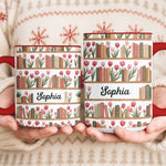 Custom-Name-&-Birth-Flowers-Book-Lovers-Gifts-For-Her-Friends-Book-Club-Personalized-Mug-7