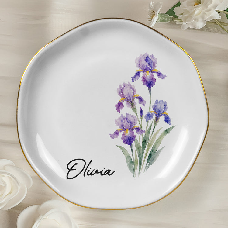 Custom-Name-&-Birth-Flowers-Gifts-For-Friends-Sisters-Birthday-Wedding-Gifts-Personalized-Jewelry-Dish-3