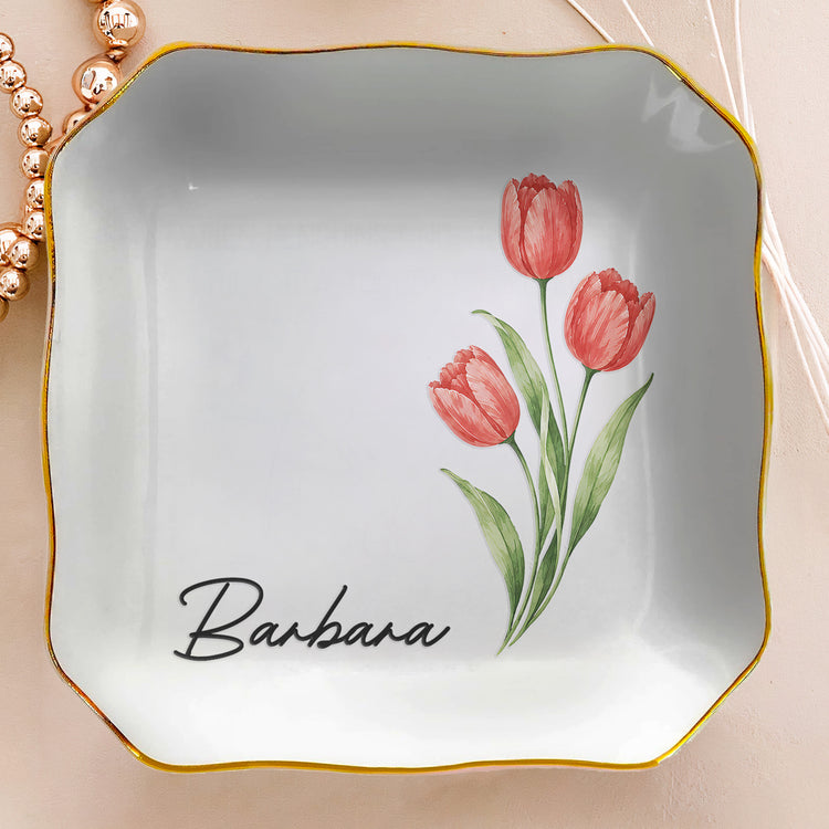 Custom-Name-&-Birth-Flowers-Gifts-For-Friends-Sisters-Birthday-Wedding-Gifts-Personalized-Jewelry-Dish-4
