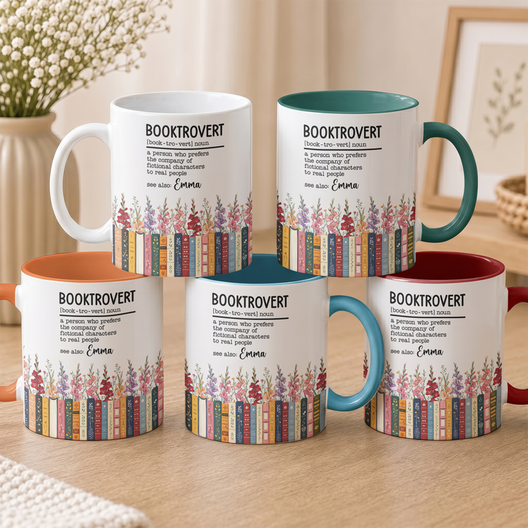 Custom-Name-&-Birthflower-For-Book-Lovers,-Book-Clubs-Personalized-Mug2