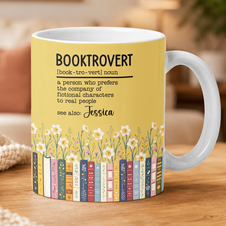 Custom-Name-&-Birthflower-For-Book-Lovers,-Book-Clubs-Personalized-Mug3