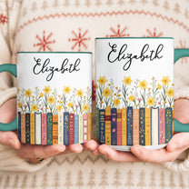 Custom-Name-&-Birthflower-For-Book-Lovers,-Book-Clubs-Personalized-Mug-5