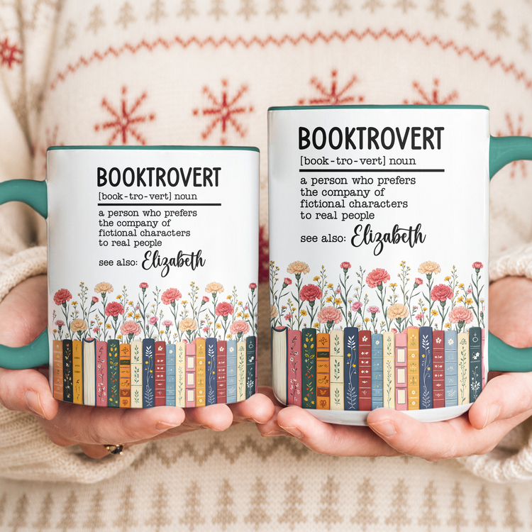 Custom-Name-&-Birthflower-For-Book-Lovers,-Book-Clubs-Personalized-Mug6