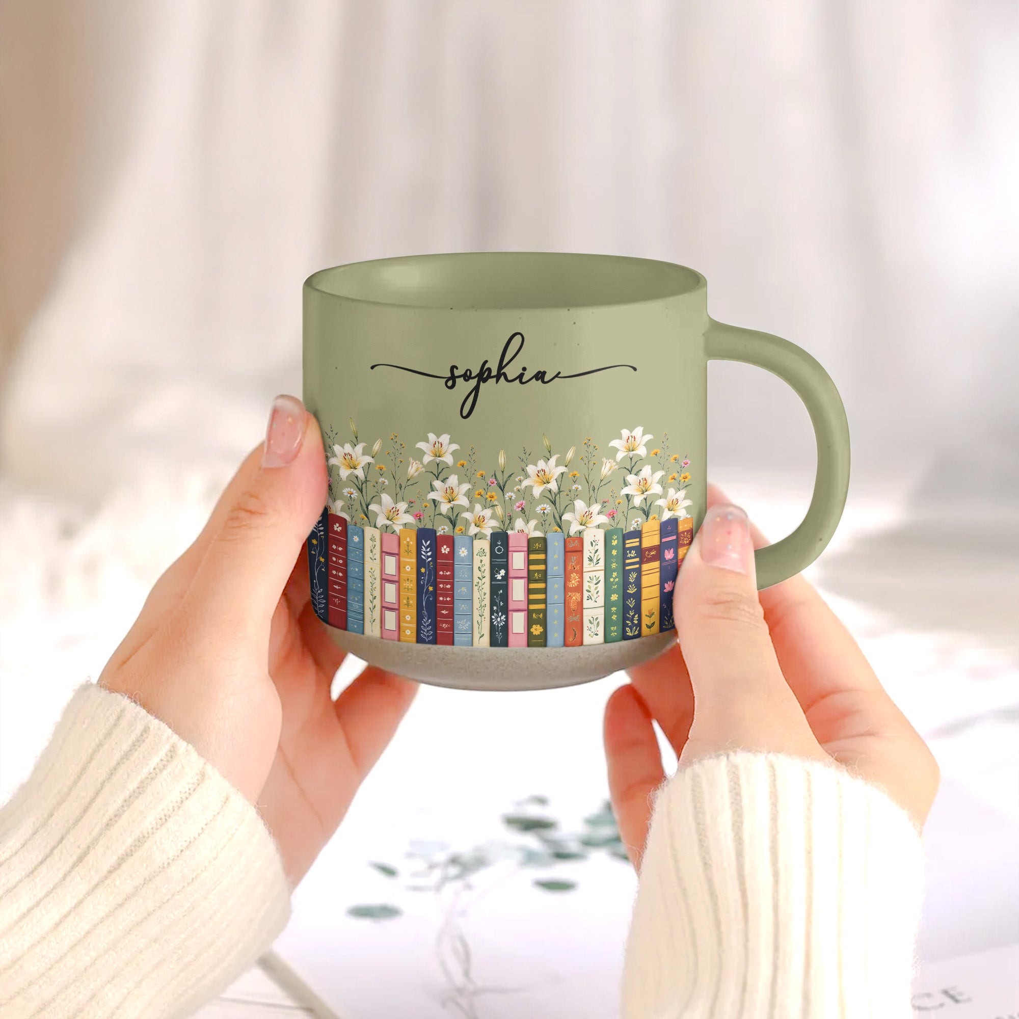Custom-Name-&-Birthflower-For-Book-Lovers,-Book-Clubs-Personalized-Mugs-5