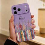 Custom-Name-&-Birthflower-For-Book-Lovers,-Book-Clubs-Personalized-Phone-Case2