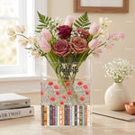 Custom-Name-&-Birthflower-For-Book-Lovers-Book-Clubs-Personalized-Vase3